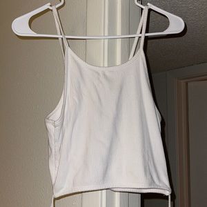 White Criss Cross Crop Top